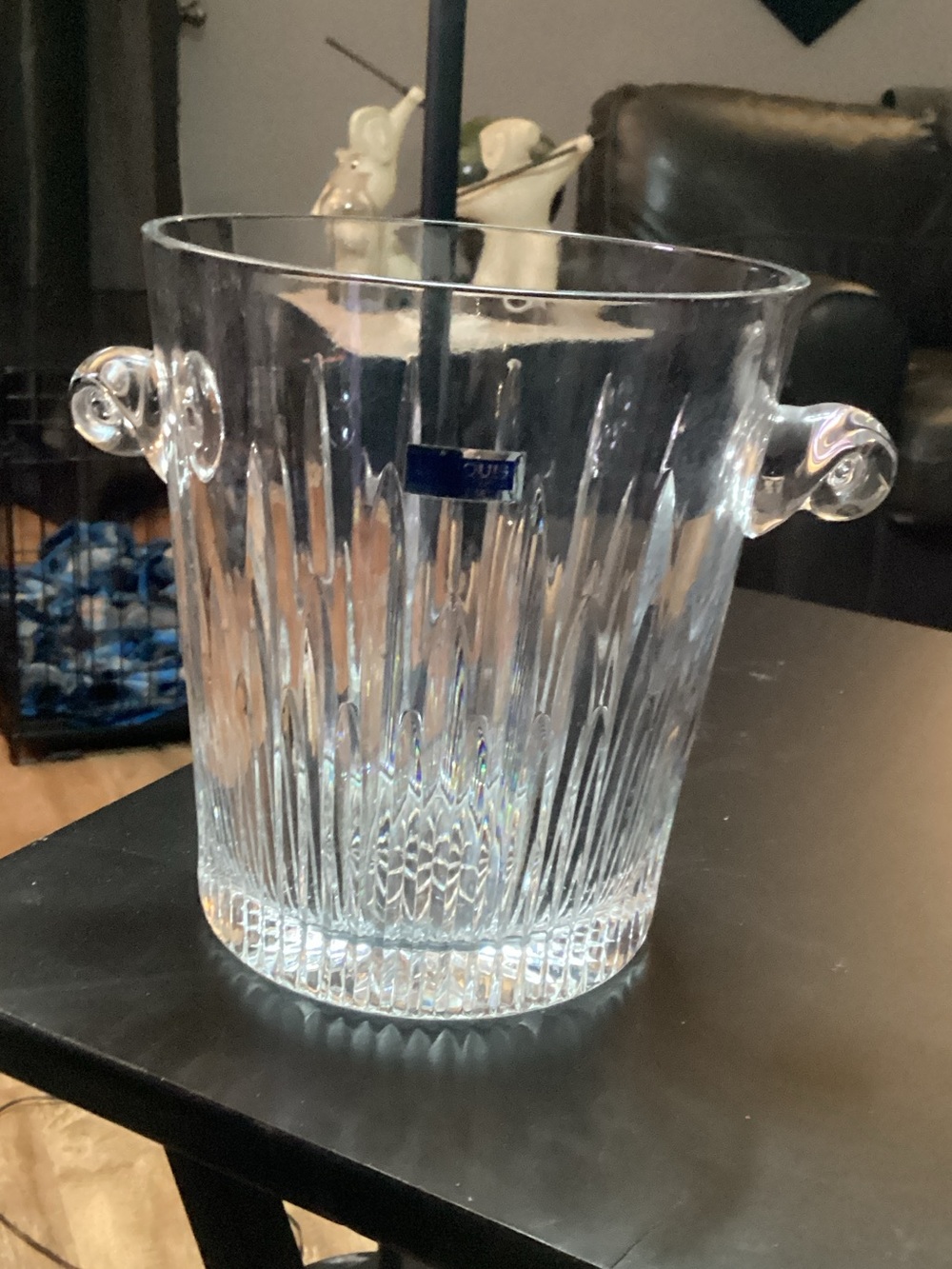 Waterford Crystal Barcelona Marquis Ice Bucket - 7.5” X 6” - Vintage - Ex Cond